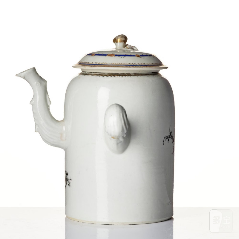 A set of 10 'European Subject' custard cups with covers and a coffeepot with cover, - 图17